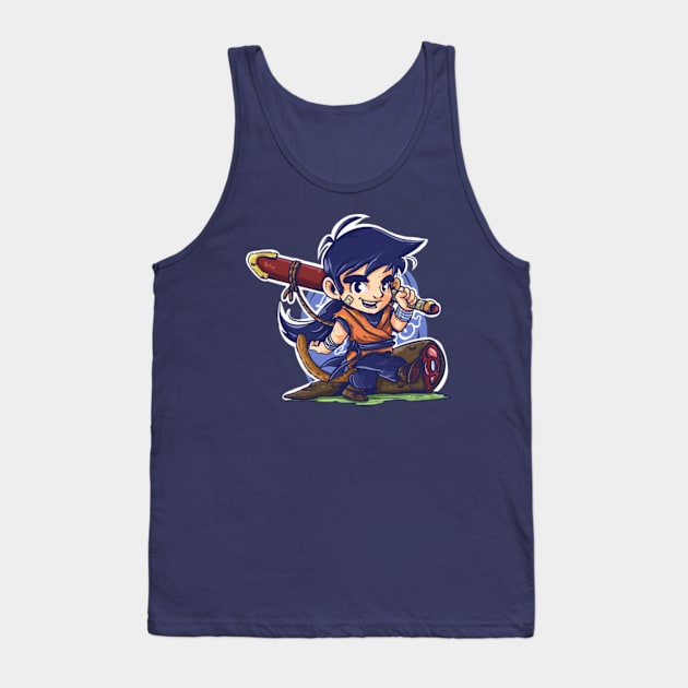 Kid Gohan Tank Top by diditpranata